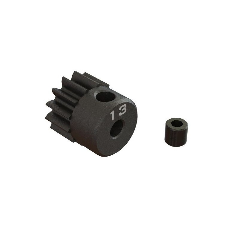 Arrma 13T 0.8Mod 1/8" Bore CNC Steel Pinion Gear 