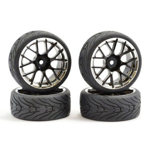 Fastrax 1/10 Street Tread Tyre 14SP Wheels